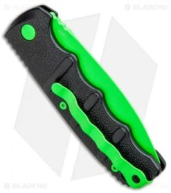 Boker Green Mamba Kalashnikov Dagger Automatic Knife (3.25" Electric Green D2) -Bladehq Store Boker Kalashnikov Black Widow Green jr side
