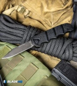 Boker Kalashnikov Bowie D/A OTF Automatic Knife (3.5" Black SW D2) -Bladehq Store Boker Kalashnikov Bowie D A OTF Automatic Knife Black SW D2 BHQ 113130 kp tac web