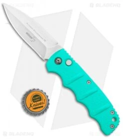 Boker Kalashnikov Dagger Automatic Knife Tyranny Teal (3.25" Stonewash) -Bladehq Store Boker Kalashnikov Dagger Auto Tyranny Teal SW 01KALS50NSOI BHQ 94944 jr bottlecap