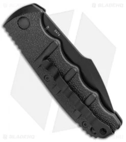 Boker Kalashnikov Harpoon Automatic Knife Black (3.25" Black D2) -Bladehq Store Boker Kalashnikov Harpoon Auto Black Black KALS53NSOI BHQ 95957 jr side