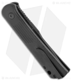 Boker Lundquist Alluvial Automatic Knife Black (3" Black) -Bladehq Store Boker Lundquist Alluvial Auto Black Aluminum Black BHQ 125068 jr side