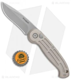 Boker Magnum Drop Point Automatic Knife Champagne (3.25" Bead Blast) 01BO007 -Bladehq Store Boker Magnum DP Auto Champagne BB 01BO007 BHQ 0099 jr bottlecap