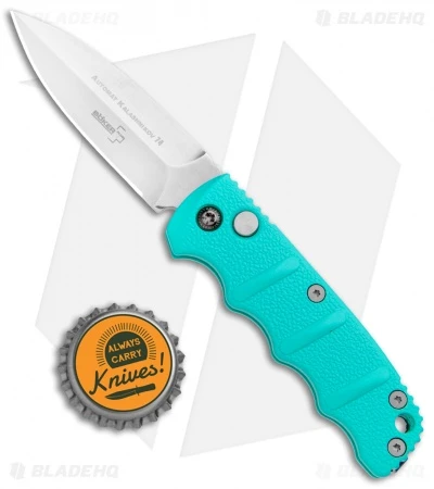 Boker Mini Kalashnikov Dagger Automatic Knife Tyranny Teal (2.5" Stonewash) 5 Boker Mini Kalashnikov Dagger Automatic Knife Tyranny Teal (2.5" Stonewash) - Image 5