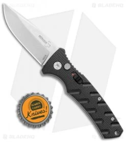 Boker Mini Strike Automatic Knife Black Aluminum (2.6" Stonewash D2) 7 Boker Mini Strike Automatic Knife Black Aluminum (2.6" Stonewash D2) -Bladehq Store Boker Mini Strike Auto Black SW 01BO435NSOI BHQ 99628 jr bottlecap