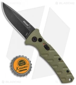 Boker Mini Strike Automatic Knife OD Green Aluminum (2.6" Smokewash D2) 7 Boker Mini Strike Automatic Knife OD Green Aluminum (2.6" Smokewash D2) -Bladehq Store Boker Mini Strike Auto OD Green Smokewash 01BO437NSOI BHQ 99630 jr bottlecap