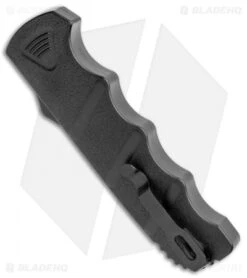 Boker Kalashnikov Bowie D/A OTF Automatic Knife (3.5" Black SW D2) -Bladehq Store Boker Plus Kalashnikov DA OTF Auto Black SW BHQ 113130 jr side