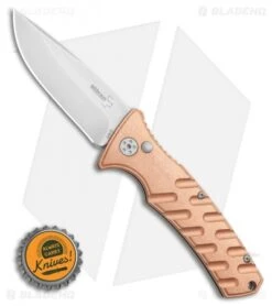 Boker Plus Strike Copper Automatic Knife (3.25" Stonewash) -Bladehq Store Boker Plus Strike Copper Automatic Knife 3.25 Stonewash BHQ 99645 LS Bottlecap