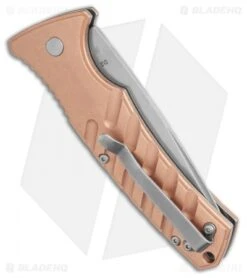 Boker Plus Strike Copper Automatic Knife (3.25" Stonewash) -Bladehq Store Boker Plus Strike Copper Automatic Knife 3.25 Stonewash BHQ 99645 LS Side
