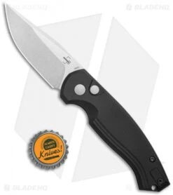 Boker Plus Vox Karakurt Automatic Knife Black Aluminum (3" Stonewash) 01BO363 -Bladehq Store Boker Plus Vox Karakurt Auto Black Aluminum SW 01BO363 BHQ 120631 jr bottlecap