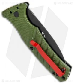 Boker Warhawk Strike Dagger Automatic Knife Black (3.25" Black D2) -Bladehq Store Boker Plus Warhawk Strike Dagger Auto Green Black BHQ 113922 jr side