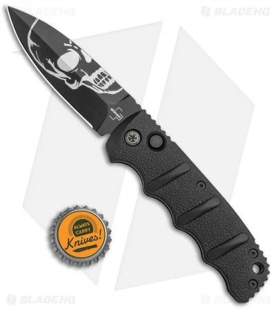 Boker Skull Kalashnikov Dagger Automatic Knife (3.25" Black D2) 5 Boker Skull Kalashnikov Dagger Automatic Knife (3.25" Black D2) - Image 5