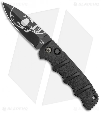 Boker Skull Kalashnikov Dagger Automatic Knife (3.25" Black D2) 1 Boker Skull Kalashnikov Dagger Automatic Knife (3.25" Black D2)
