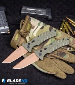 Boker Strike Tanto Desert Warrior Automatic Knife OD Green (3.25" Copper D2) 15 Boker Strike Tanto Desert Warrior Automatic Knife OD Green (3.25" Copper D2) -Bladehq Store Boker Strike Drop Point Desert Warrior Automatic Knife OD Green Copper BHQ 70998 kp tactical webv 1