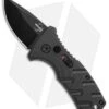 Boker Stubby Strike CA Legal Automatic Knife (1.9" Black D2)