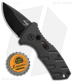 Boker Stubby Strike CA Legal Automatic Knife (1.9" Black D2) 7 Boker Stubby Strike CA Legal Automatic Knife (1.9" Black D2) -Bladehq Store Boker Stubby Strike CA Legal Auto Black 01BO441NSOI BHQ 99647 jr bottlecap