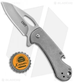 CRKT Bev-Edge Flipper Knife W/ Bottle Opener (2.5" Stonewash) 4630 -Bladehq Store CRKT Bev Edge Flipper Bottle Opener SW 4630 BHQ 92271 jr bottlecap