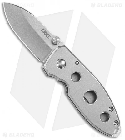 CRKT Burnley Squid Holey Frame Lock Knife (2.25" Stonewash) 2491 1 CRKT Burnley Squid Holey Frame Lock Knife (2.25" Stonewash) 2491