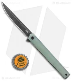 CRKT CEO Exclusive Flipper Liner Lock Knife Natural G-10 (3.25" Smokewash) -Bladehq Store CRKT CEO Flipper LL Natural G 10 Black SW D2 BHQ 121122 jr bottlecap