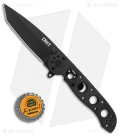 CRKT Carson M16-02KS Tanto Frame Lock Flipper Knife (3.05" Black) -Bladehq Store CRKT Carson M16 02KS Tanto black BHQ 76687 er bottlecap