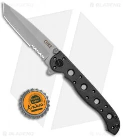 CRKT Carson M16-10Z Tanto Flipper Knife (3" Bead Blast Serr) -Bladehq Store CRKT Carson M16 10Z Tanto BB Serr M16 10Z BHQ 2709 jr bottlecap