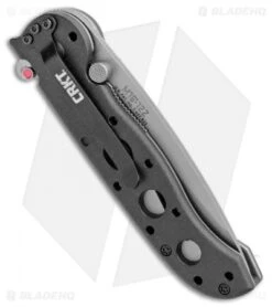 CRKT Carson M16-12Z Folding Tanto Flipper Knife Zytel (3" Bead Blast Serr) -Bladehq Store CRKT Carson M16 12Z Folding Tanto Zytel BB Serr BHQ 8902 jr side