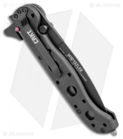 CRKT Carson M16-13ZLEK E.R. Spear Point Flipper Knife Zytel (3.375" Black Serr) -Bladehq Store CRKT Carson M16 13ZLEK E.R. SP Zytel Black Serr BHQ 9881 jr side