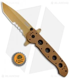 CRKT Carson M16-14DSFG Tanto Flipper Knife Desert Tan G-10 (3.875" Serr) 7 CRKT Carson M16-14DSFG Tanto Flipper Knife Desert Tan G-10 (3.875" Serr) -Bladehq Store CRKT Carson M16 14DSFG Tanto Desert Tan Serr BHQ 4980 jr bottlecap
