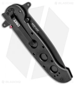CRKT Carson M16-14SF Special Forces Folding Tanto Knife (3.875" Black Serr) -Bladehq Store CRKT Carson M16 14SF Special Forces Folding Tanto Black Serr BHQ 6703 jr side