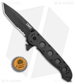 CRKT Carson M16-14ZLEK Tanto Liner Lock Knife (3.75" Serr) -Bladehq Store CRKT Carson M16 14ZLEK Tanto LL Serr BHQ 8897 jr bottlecap