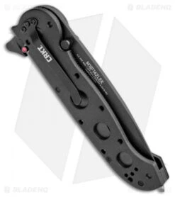 CRKT Carson M16-14ZLEK Tanto Liner Lock Knife (3.75" Serr) -Bladehq Store CRKT Carson M16 14ZLEK Tanto LL Serr BHQ 8897 jr side