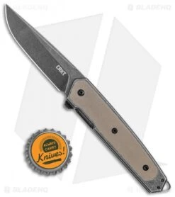 CRKT Cinco Frame Lock Brown G-10 Knife (2.9" Black) 7091 -Bladehq Store CRKT Cinco FL Brown G 10 Black 7091 BHQ 119357 jr bottlecap