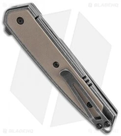 CRKT Cinco Frame Lock Brown G-10 Knife (2.9" Black) 7091 -Bladehq Store CRKT Cinco FL Brown G 10 Black 7091 BHQ 119357 jr side