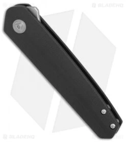 CRKT Cuatro Liner Lock Flipper Knife Black G-10 (3.1" Bead Blast) 7090 -Bladehq Store CRKT Cuatro Black G10 bb BHQ 76684 er spine