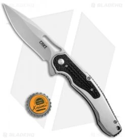 CRKT Ikoma Carnufex Frame Lock Flipper Knife (4" Satin) 5480 -Bladehq Store CRKT Ikoma Carnufex Satin 5480 BHQ 51840 jr bottlecap 2