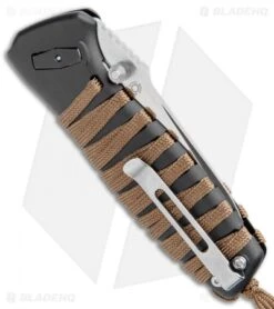 CRKT Parascale Deadbolt Lock Knife Cord Wrap (3.19" Satin) 6235 -Bladehq Store CRKT Parascale Deadbolt Lock Cord Wrap Satin BHQ 103631 jr side