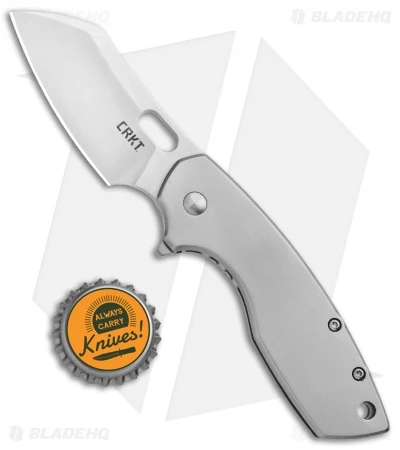 CRKT Pilar Large Frame Lock Flipper Knife Stainless Steel (2.62" Satin) 5315 4 CRKT Pilar Large Frame Lock Flipper Knife Stainless Steel (2.62" Satin) 5315 - Image 4