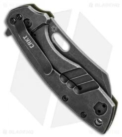 CRKT Pilar Large Frame Lock Knife OD Green G-10 (2.6" Black SW D2) BHQ Exclusive -Bladehq Store CRKT Pilar Large Frame Lock Knife OD Green G 10 Black SW BHQ 117055 jr side