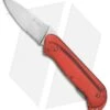 CRKT Rollock Pocket Knife Red Translucent (2.25" Polish Serr) 5212R