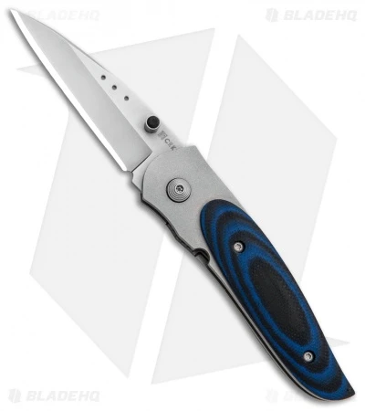 CRKT Viele Mini Wasp Liner Lock Knife Black/Blue G-10 (2.5" Bead Blast) 8001 1 CRKT Viele Mini Wasp Liner Lock Knife Black/Blue G-10 (2.5" Bead Blast) 8001