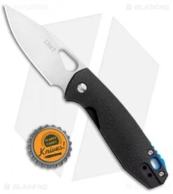 CRKT Vox Piet Liner Lock Knife Black GFN (2.63" Satin) 5390 -Bladehq Store CRKT Vox Piet LL Black GFN Satin 5390 BHQ 103938 jr bottlecap