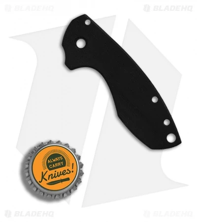 Karbadize CRKT Pilar Replacement Scale - Black Canvas Micarta 2 Karbadize CRKT Pilar Replacement Scale - Black Canvas Micarta - Image 2
