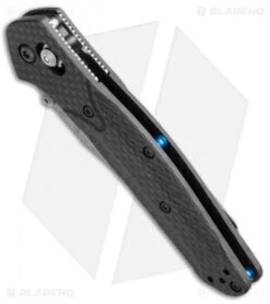 Benchmade 940-1 Osborne AXIS Lock Knife Carbon Fiber (3.4" Stonewash) S90V -Bladehq Store benchmade 940 1 osborne side blue liner 1