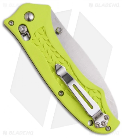 Benchmade Bullhead Axis Lock Knife Yellow (3.45" Satin) 111H2O-YEL 2 Benchmade Bullhead Axis Lock Knife Yellow (3.45" Satin) 111H2O-YEL - Image 2