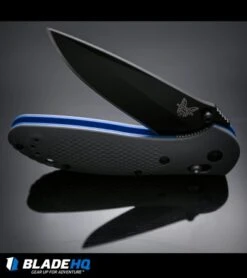 Benchmade Griptilian AXIS Lock Knife Gray/Blue G-10 (3.45" Black) 551BK-1 -Bladehq Store benchmade griptilian grey blue black 551bk 1 BHQ 33709 dl 2