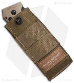 Benchmade Sibert 275SBKSN Adamas AXIS Lock Knife Tan G-10 (3.82" Black Serr) -Bladehq Store benchmade sibert adams 275sbksn sheath