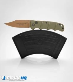 Boker Desert Warrior Kalashnikov Bowie Automatic Knife OD Green (D2 Copper) 10 Boker Desert Warrior Kalashnikov Bowie Automatic Knife OD Green (D2 Copper) -Bladehq Store boker kalashnikov desert warrior bowie BHQ 17106 box dl 2