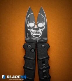 Boker Skull Kalashnikov Dagger Automatic Knife (3.25" Black D2) 14 Boker Skull Kalashnikov Dagger Automatic Knife (3.25" Black D2) -Bladehq Store boker kalashnikov skull dagger blk BHQ 48870 dl