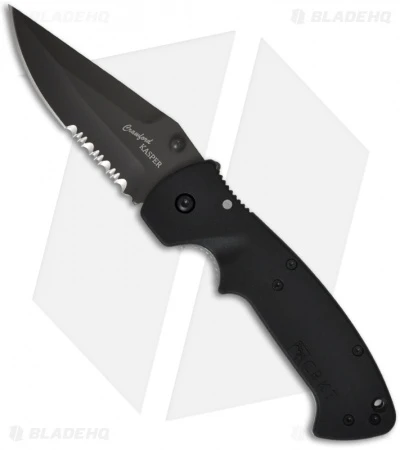 CRKT Crawford Kasper Liner Lock Knife (3.75" Black Serr) 6783Z 1 CRKT Crawford Kasper Liner Lock Knife (3.75" Black Serr) 6783Z