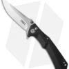 CRKT Tighe Tac Two Clip Point Flipper Button Lock Knife GRN (3.38" Satin) 5230