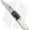 Vintage Benchmade 850-01 Mel Pardue Knife Black Dymondwood/Ivory (2.8" Satin)